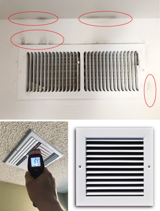 Dirty return air vent online